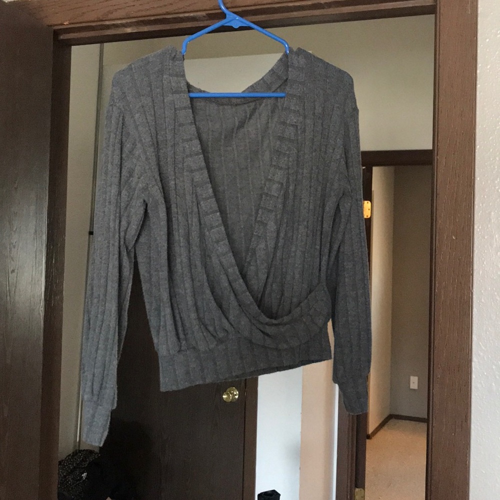 Open back sweater